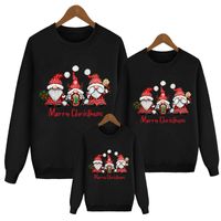 Family Look Santa Claus Printing Hoodie Family Matching Outfits main image 3
