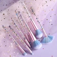 Lady Artificial Fiber Plastic Handgrip Makeup Brushes 1 Set main image 3