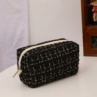 Plaid Cloth School Korean Style Pencil Case sku image 8