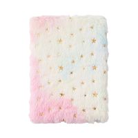 1 Piece Gradient Color Heart Shape Class Learning Plush Bronzing Cute Notebook main image 3