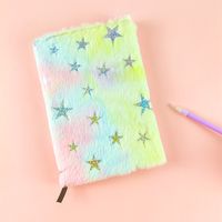 1 Piece Star Class Learning Bronzing Plush Cute Notebook sku image 1