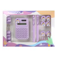 1 Set Solid Color Class Learning Plastic Metal Cute Stationary Sets sku image 3
