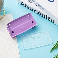 Solid Color Plastic Metal Class Learning Cute Stapler main image 3