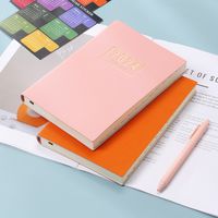 1 Piece Number Class Learning Pu Leather Retro Notebook main image 5