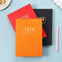 1 Piece Number Class Learning Pu Leather Retro Notebook main image 3