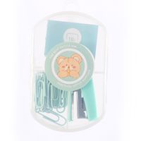 Solid Color Plastic Magnet Class Learning Cute Stapler sku image 1