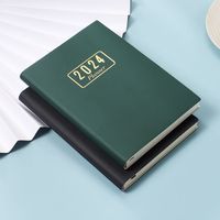 1 Piece Number Class Learning Pu Leather Retro Notebook main image 2