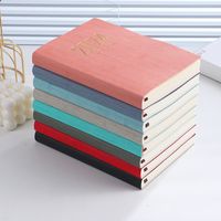 1 Piece Number Class Learning Pu Leather Retro Notebook main image 3