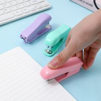 Solid Color Plastic Metal Graduation Christmas Valentine's Day New Year Cute Stapler main image 4