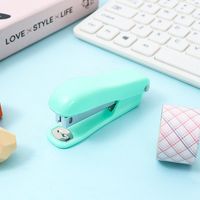 Solid Color Plastic Metal Graduation Christmas Valentine's Day New Year Cute Stapler sku image 3