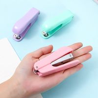 Solid Color Plastic Metal Graduation Christmas Valentine's Day New Year Cute Stapler main image 1