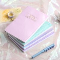 1 Piece Number Class Learning Imitation Leather Retro Notebook main image 4