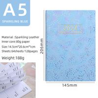 1 Piece Number Class Learning Imitation Leather Retro Notebook sku image 2