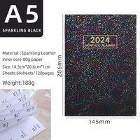 1 Piece Number Class Learning Imitation Leather Retro Notebook sku image 1