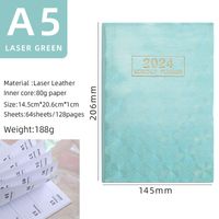 1 Piece Number Class Learning Imitation Leather Retro Notebook sku image 5