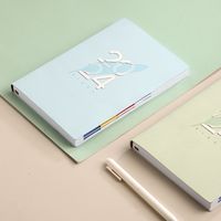 1 Piece Letter Class Learning Imitation Leather Wood-free Paper Retro Notebook main image 4
