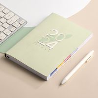 1 Piece Letter Class Learning Imitation Leather Wood-free Paper Retro Notebook main image 3