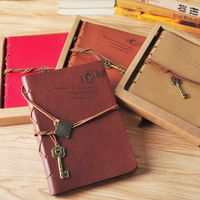 1 Piece Solid Color Class Learning Kraft Paper Retro Notebook main image 6