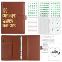 1 Piece Solid Color Class Learning Pu Leather Cute Notebook sku image 24