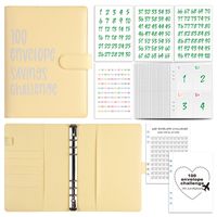 1 Piece Solid Color Class Learning Pu Leather Cute Notebook sku image 26