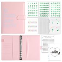1 Piece Solid Color Class Learning Pu Leather Cute Notebook sku image 19