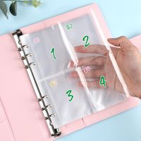 1 Piece Solid Color Class Learning Pu Leather Cute Notebook main image 3