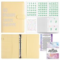 1 Piece Solid Color Class Learning Pu Leather Cute Notebook sku image 34