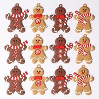 Christmas Cute Pastoral Gingerbread Pvc Indoor Party Festival Hanging Ornaments sku image 4