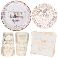 Letter White Card Party Tableware main image 1