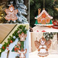 Christmas Cute Pastoral Gingerbread Pvc Indoor Party Festival Hanging Ornaments main image 4