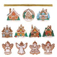 Christmas Cute Pastoral Gingerbread Pvc Indoor Party Festival Hanging Ornaments sku image 2