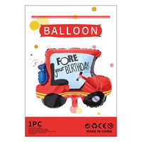 Birthday Cartoon Style Cute Car Airplane Aluminum Film Indoor Party Balloons sku image 2