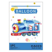 Geburtstag Cartoon-stil Süß Auto Flugzeug Aluminiumfolie Innen Gruppe Luftballons sku image 20