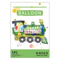 Geburtstag Cartoon-stil Süß Auto Flugzeug Aluminiumfolie Innen Gruppe Luftballons sku image 5