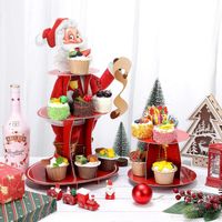 Christmas Cartoon Style Cute Christmas Tree Snowman Paper Indoor Party Festival Hanging Ornaments main image 5