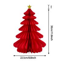 Christmas Cartoon Style Cute Christmas Tree Snowman Paper Indoor Party Festival Hanging Ornaments sku image 15