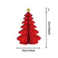 Christmas Cartoon Style Cute Christmas Tree Snowman Paper Indoor Party Festival Hanging Ornaments sku image 8