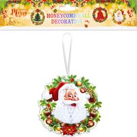 Christmas Cartoon Style Cute Christmas Tree Snowman Paper Indoor Party Festival Hanging Ornaments sku image 17