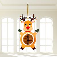 Christmas Cartoon Style Cute Christmas Tree Snowman Paper Indoor Party Festival Hanging Ornaments sku image 23