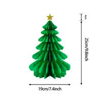 Christmas Cartoon Style Cute Christmas Tree Snowman Paper Indoor Party Festival Hanging Ornaments sku image 9