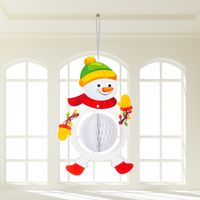Christmas Cartoon Style Cute Christmas Tree Snowman Paper Indoor Party Festival Hanging Ornaments sku image 22