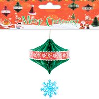 Christmas Cartoon Style Cute Christmas Tree Snowman Paper Indoor Party Festival Hanging Ornaments sku image 11