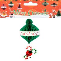 Christmas Cartoon Style Cute Christmas Tree Snowman Paper Indoor Party Festival Hanging Ornaments sku image 13