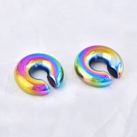 1 Pair Vintage Style Colorful Plating Titanium Steel Ear Cuffs main image 4