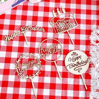 Birthday Casual Modern Style Letter Wood Party Birthday Festival Cake Decorating Supplies main image 1