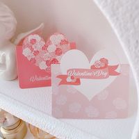 Valentine's Day Simple Style Heart Shape Paper Daily Party Card main image 5