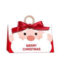 Christmas Cartoon Style Santa Claus White Cardboard Party Gift Wrapping Supplies main image 3