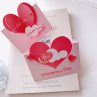 Valentine's Day Simple Style Heart Shape Paper Daily Party Card main image 3