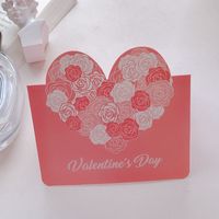 Valentine's Day Simple Style Heart Shape Paper Daily Party Card sku image 4