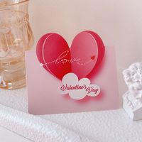 Valentine's Day Simple Style Heart Shape Paper Daily Party Card main image 2